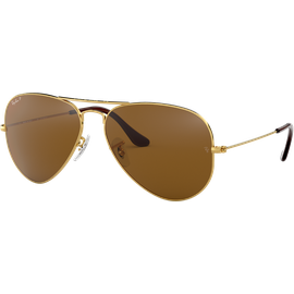 Ray-Ban Aviator Classic RB3025 001/57 Gold/Braun 62 - LARGE Sonnenbrille
