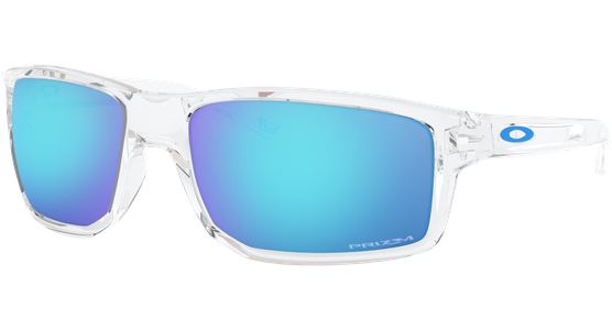 Oakley Gibston 0OO9449 944904, Transparent glänzend/Prizm Sapphire Sport-Sonnenbrille - Ansicht 2