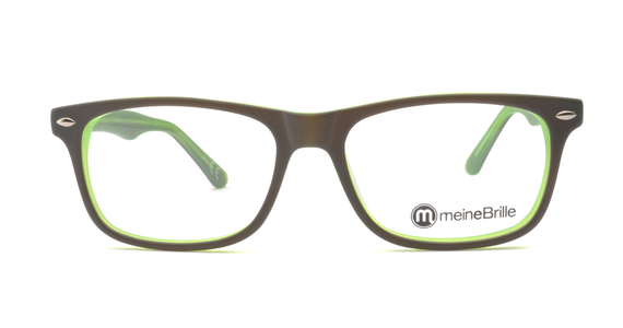 meineBrille 04-69000-02, Schwarz/Grün Matt