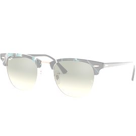 Ray-Ban Clubmaster Classic RB3016 125571 Sonnenbrille Unisex Havanna Kunststoff Eckig Glasfarbe: Grau