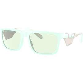 Emporio Armani EA4219 610276 - Sonnenbrille Herren - Fassung: Grün, Kunststoff, Rechteck - Glasfarbe: Grün