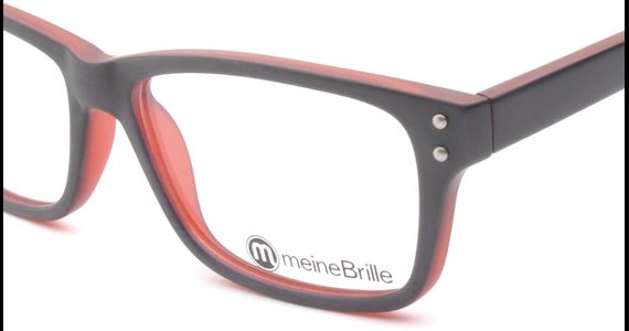 meineBrille 04-69130-01, Marine Blau/Rot Matt nah - Ansicht 4