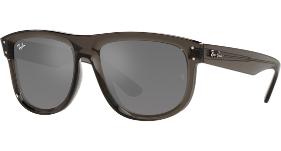 Ray-Ban Boyfriend Reverse 0RBR0501S 6707GS, Dunkelgrau glänzend - LARGE Sonnenbrille - Ansicht 2