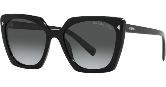 Prada PR 23ZS 1AB5W1 Sonnebrille Schwarz - Ansicht 2