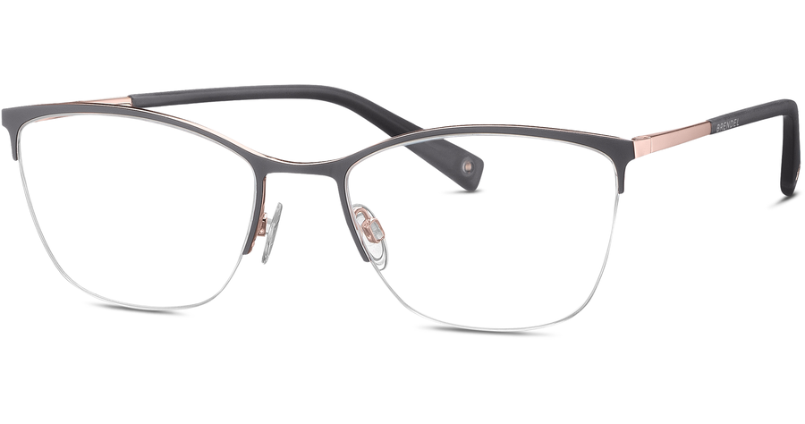 Brendel 902436 53 30 - Halbrand Brille Damen Grau Metall