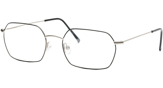 Brille Fraims 03-97240-01 Taylor, Schwarz Matt/Silber Matt - Ansicht 2