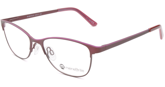 meineBrille 04-69110-01, Dunkel Rot/Pink links - Ansicht 2