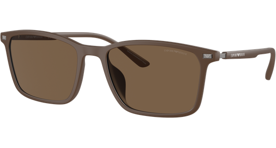 Emporio Armani EA4223U 610573 - Sonnenbrille Herren - Fassung: Braun, Kunststoff, Rechteck - Glasfarbe: Braun - Ansicht 2