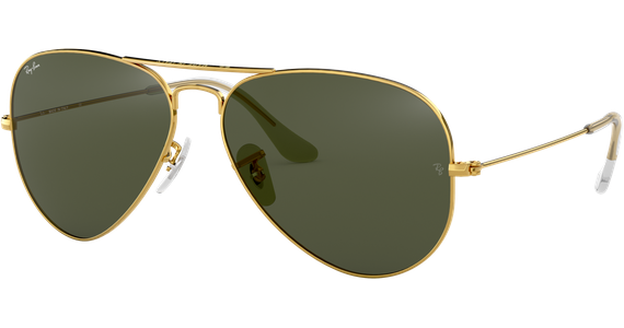 Ray-Ban Aviator Classic RB3025 L0205 Glänzend Gold / Grün 58 - MEDIUM Sonnenbrille - Ansicht 2