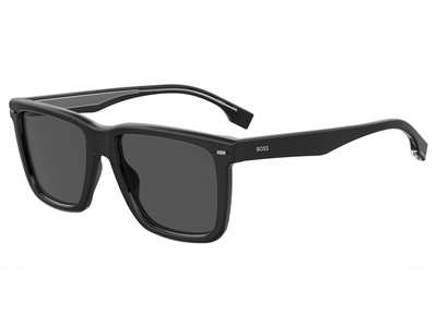 HUGO BOSS BOSS 1317/S  - Sonnenbrille Herren - Fassung: Schwarz, Kunststoff, Rechteck - Glasfarbe: Grau