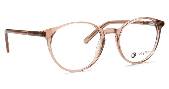 meineBrille 04-12070-02, Nude transparent glänzend Schräg rechts - Ansicht 5