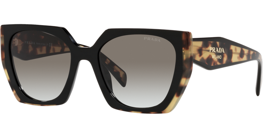Prada PR 15WS 3890A7 Sonnenbrille Schwarz Tortoise Medium