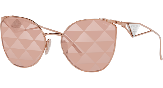 Prada 0PR 50ZS SVF05T Sonnenbrille Roségold Damen - Ansicht 2