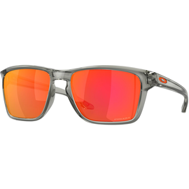 Oakley Sylas OO9448 944832 57 - Sonnenbrille Herren - Fassung: Grau, Kunststoff, Rechteck - Glasfarbe: Rot, verspiegelt