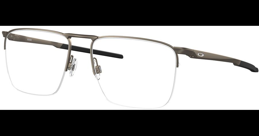 Oakley Voon OX3026 302602 - Brille Herren - Fassung: Silber, Metall, Eckig - Glasfarbe: Grau