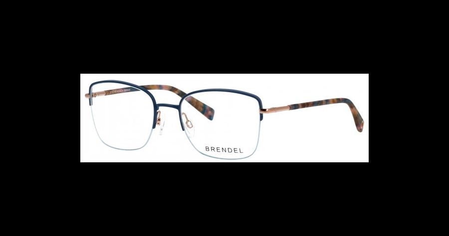 Brendel 902418 52 70 Brille Damen Halbrand Blau Metall