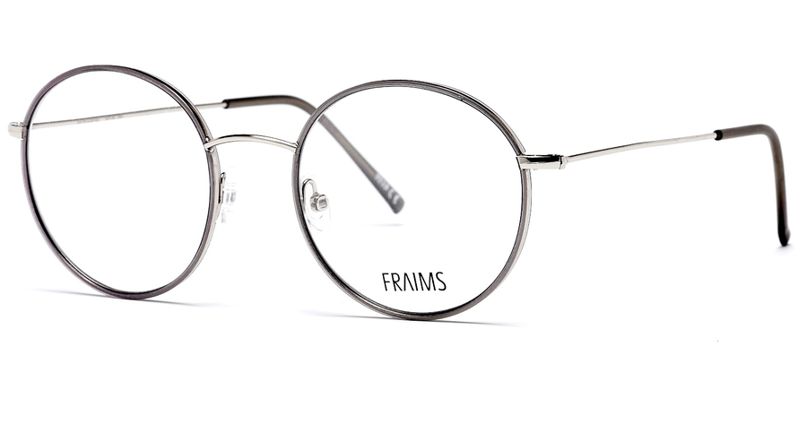 FRAIMS Brille Unisex FRAIMS 03-97220-02 Bonnie, Grau Matt/Silber Ansicht 1
