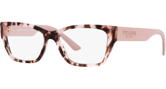 Prada PR 11YV ROJ1O1 Cateye Brille Havana - Ansicht 2
