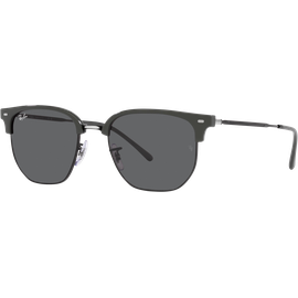 Ray-Ban New Clubmaster RB4416 6653B1 Sonnenbrille Unisex Fassung Grau Kunststoff Irregulär Glasfarbe Grau