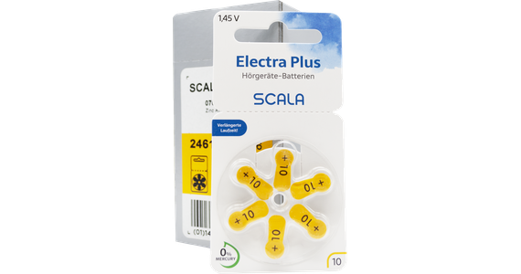 Scala Hörgerätebatterien Electra plus 10 (60 Stk.) - Ansicht 4