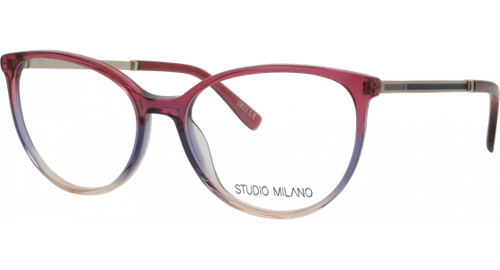 Studio Milano 01-20540-01 5416 himbeere/violett/rose/gold glzd. Cateye Brille - Ansicht 2