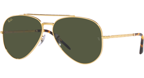 Ray-Ban New Aviator RB3625 919631 Gold/Grün 58 - Sonnenbrille - Ansicht 2