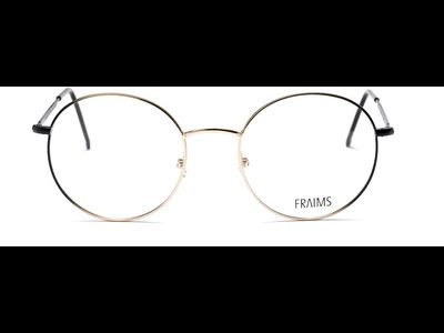 Brille Fraims 03-97170-03 Celine, Schwarz Matt Gold Frontansicht