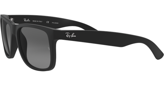 Ray-Ban RB4165 Justin Classic Matt Schwarz/Hellgrau 622/T3 - Ansicht 3