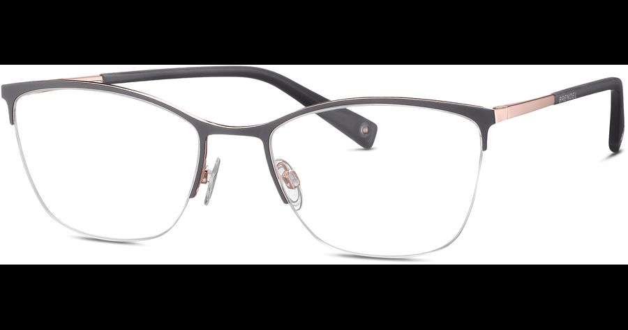 Brendel 902436 53 30 - Halbrand Brille Damen Grau Metall