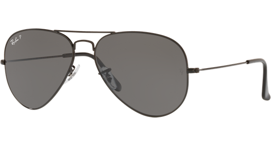 Ray-Ban Aviator Total Black RB3025 002/48 Schwarz/Schwarz 58 - Sonnenbrille - Ansicht 2