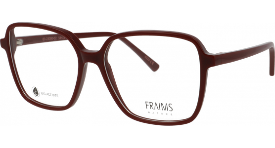 FRAIMS NATURE 03-23000-02 Rose, Bordeaux glänzend Brille - Ansicht 2