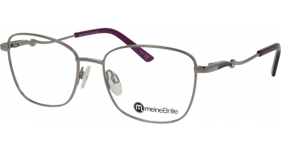 meineBrille 04-40120-02, Silber/Blaulila Brille - Ansicht 2