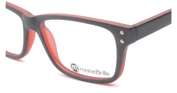 meineBrille 04-69130-01, Marine Blau/Rot Matt nah - Ansicht 4