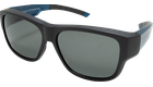 SunRay 06-00310-02 Überbrille,  Schwarz/Carbon, Blau matt