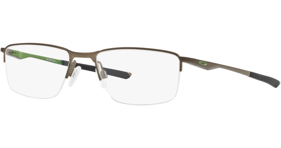 Oakley Socket OX3218 321802 - Brille Herren - Fassung: Halbrand, Silber, Metall, Rechteck
