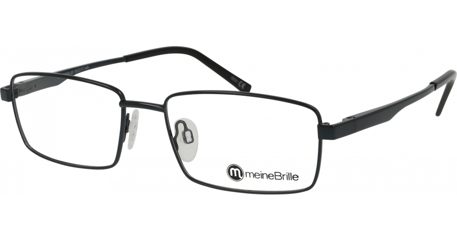 meineBrille 04-69090-03, dunkelpetrol glänzend rechteckige Herrenbrille