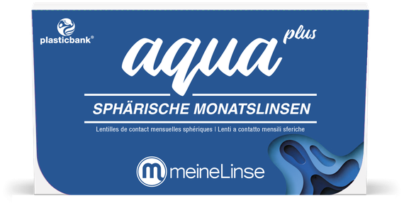 meineLinse aqua plus sphärische Monatslinsen 3er Kontaktlinsen - Ansicht 2