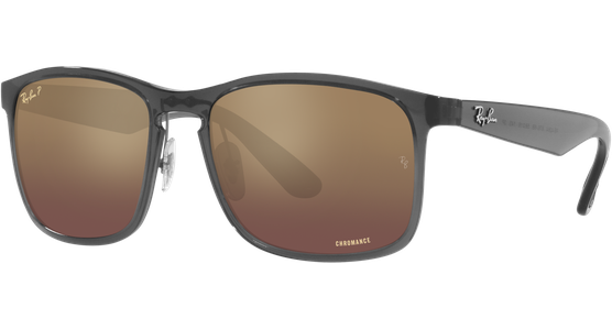 Ray-Ban RB4264 Chromance 876/6B - Sonnenbrille Herren - Fassung: Grau, Kunststoff, Eckig - Glasfarbe: Lila - Ansicht 2