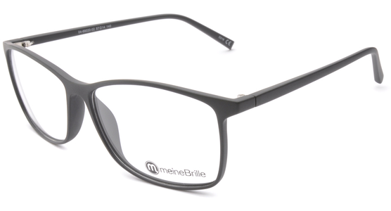 meineBrille 04-69020-02, Schwarz Matt Kunststoff Brille - Ansicht 2