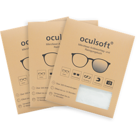  oculsoft Mikrofaser Antibeschlag- und Reinigungstuch 3er