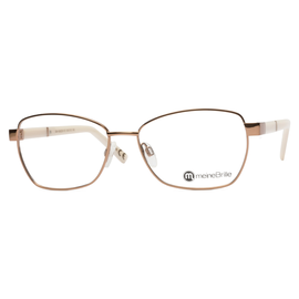 meineBrille 04-06020-01, Kupfergold/Alabaster Cateye Brille