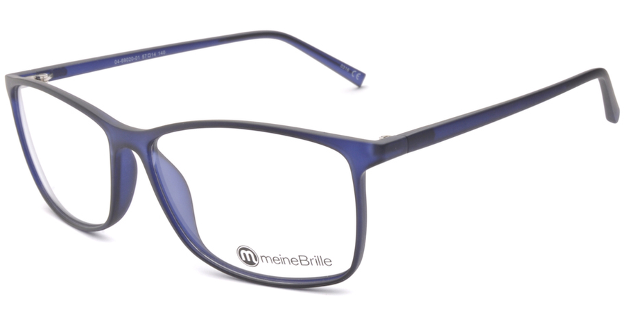 meineBrille 04-69020-01, Blau Matt Kunststoff Brille