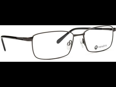 meineBrille Brille Herren meineBrille 04-12090-01, Dunkel Gun matt / Schwarz glänzend Ansicht 4