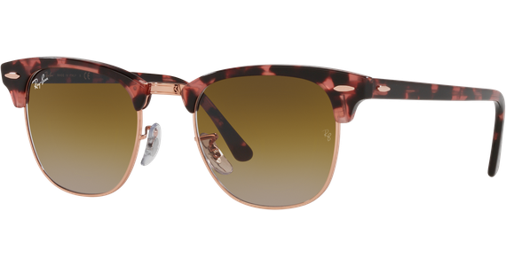 Ray-Ban Clubmaster Fleck RB3016 133751 Sonnenbrille Unisex Fassung Havanna Kunststoff Eckig Glasfarbe Braun - Ansicht 2