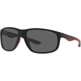 Emporio Armani EA4199U 500187 - Sonnenbrille Herren - Fassung: Schwarz, Kunststoff, Eckig - Glasfarbe: Grau