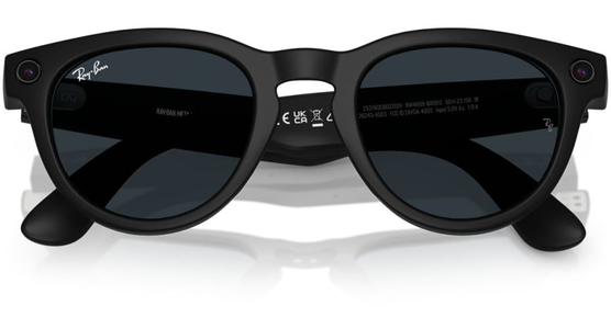 Ray-Ban Meta Headliner RW4009 601S1Z 50 Matt Schwarz selbsttönende Gläser Grau (Gen 1) - Ansicht 4