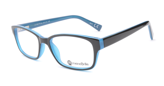 meineBrille 04-69170-02, Schwarz/Blau links - Ansicht 2