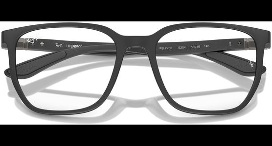 Ray-Ban RX7235 5204, Schwarz matt - XLARGE - Ansicht 7