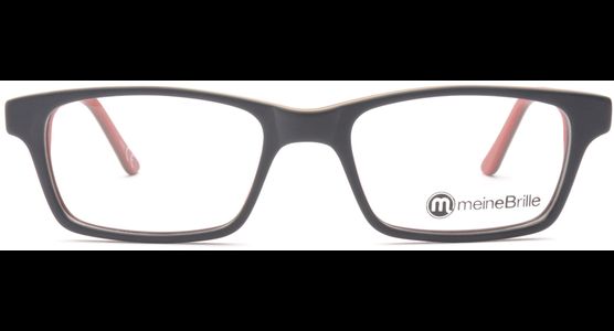 meineBrille 04-69240-01, Dunkel Blau/Orange/Rot front - Ansicht 3