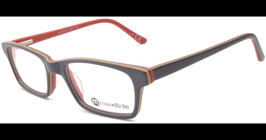 meineBrille 04-69240-01, Dunkel Blau/Orange/Rot links